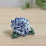 【和三の風】着物リメイク 紫陽花ブローチ④