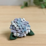 【和三の風】着物リメイク 紫陽花ブローチ⑦