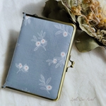 再販《blue gray》がま口母子手帳ケース⚘お薬手帳ケース⚘通帳ケース