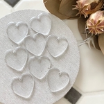 6pcs Handmade* 資材 B21-64 rounded heart pendant 