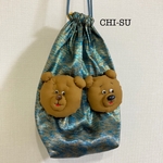 クマ！！巾着バック