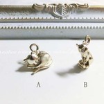 (Bおすましのみ)猫チャーム(3個入)【8742】