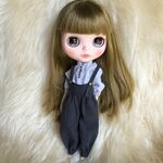 ブライス アウトフィット【バルーンサロペット（グレー）・ ライトグレーシャツ】lemonade