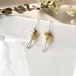 ミニシェル×シルバーしずく ピアス/イヤリング