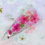ピンクのお花~バレッタ~レジンヘアアクセサリー