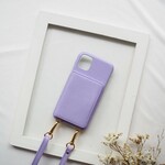 本革ショルダー　カード収納　名入れIPHONEケース