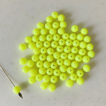 Neon Yellow 8mm Beads