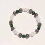 ◆*危険回避--malachite…◆　天然石ブレスレット