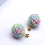〈Knit Ball〉ニットボールピアス