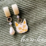 19.茶猫ちゃんピアス