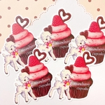 ダイカットメモ　strawberry cupcake