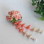 【ピンク】ぎゅっと小花を集めたミニクリップ