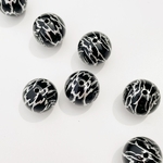  【10pcs black #55】シルバーデザインパーツ
