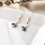 翡翠 しずく3色の大人ピアス/イヤリング