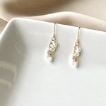 小粒ぷっくりガラスのたわわピアス/イヤリング