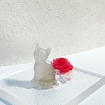 再入荷☆〈子猫型オルゴナイト〉【天然石インテリア】水晶　占い付　スピリチュアルアイテム