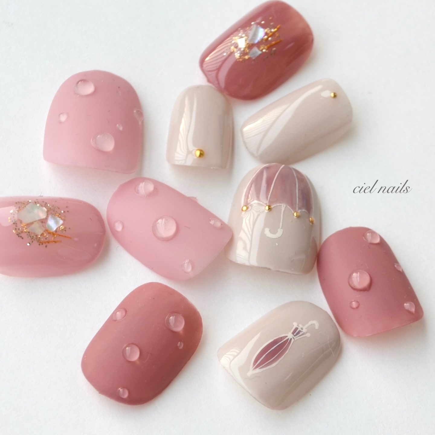 雨の日もかわいく！梅雨のしずく ネイルチップ - ciel nails | minne