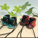 革細工  丸ブーツ　一足　miniature boots.