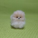お取り置き品　ポメラニアン  クリーム パピー　羊毛フェルト