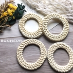 sale♡sale♡480円≫400円【送料無料】大ぶり  ラタンパーツ  ラウンドフープ    2pcs