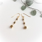 Gold Cubes ピアス