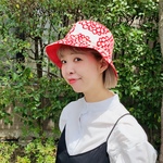 白赤和花✖️白赤ちっちゃなチェックなカラリバ帽