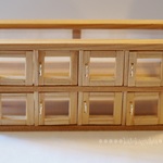 ☆ミニチュア家具 ショーケース横長型NO.1☆
