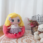 ⭐️人形用1人がけローソファ　フロアソファ【ローズピンク】イーマリーちゃん
