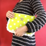 「はな様専用」ふりふりお星さま。バッグ　イエロー
