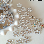 【送料無料】アクリル お花カボション20個