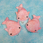 ジンベイちゃんふわふわポーチ(ｱﾌﾟﾘｺｯﾄ)Dカン付き