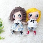 イーマリーちゃんサイズ　お花のお揃いセット