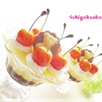 *さくらんぼプリンのメモスタンド*