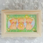 ミニ原画【こぶた天使ズ～おほしさま～】＊送料無料