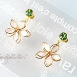 ～Ｗhite Flower～白い花～ピアス