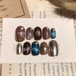 ネイルチップ ニュアンスブルー