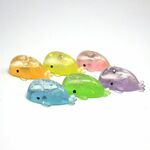 【材料】12個セット カラフルクジラのミニフィギュア ミニチュア 【素材】