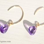 14kgf*Jellyアメジスト イヤリング/ピアス