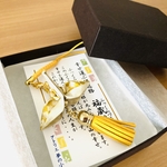 福蔵鶴ギフト　市松模様　金と黄　プレゼント予算2000円、感謝の折り鶴ギフト、お祝い折り鶴ギフト、お見舞い折り鶴ギフト、冠婚葬祭折り鶴ギフト、縁起物折り鶴ギフト、お礼折り鶴ギフト、縁結び折り鶴、弔事品