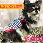 小型犬用🐕春夏にぴったりのヴィンテージボーダータンクトップ🥰