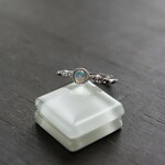 オパール　エンベリッシュリング　SILVER925