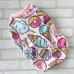 犬服☆ハンドメイド☆スイーツパラダイス　ピンク☆タンクトップ