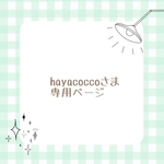 hayacoccoさま 専用ページ
