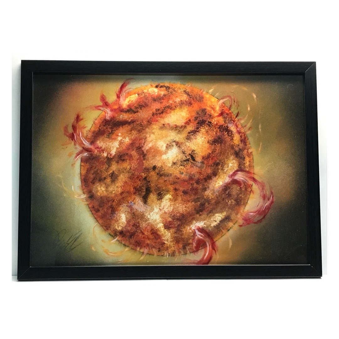 スプレーアート作品「太陽」 - SPRAY-KURI'S GALLERY | minne byGMO