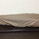 ヴァイオリンレインカバー♫ベージュチェック  ひょうたん型ケース用