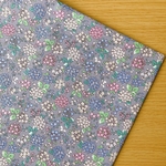 50*50【ブロード】梅雨の紫陽花／パープル《 生地 ブロード生地 コットン 綿 花柄 フラワー 小花 アジサイ ナチュラル COTTONCANDY 薄手 》
