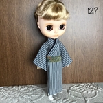 No.127 アイシードール　ネオブライス男の子用浴衣　縞
