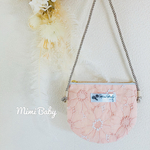 ＊shell pink＊マーガレット刺繍のベビー&キッズポシェット♡