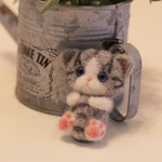羊毛フェルト＊猫ちゃんキーホルダー