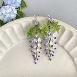 藤の花　ピアス　送料無料♪